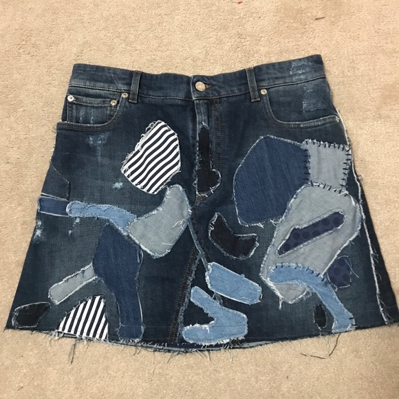 D&G patchwork denim skirt - Picture 3 of 3